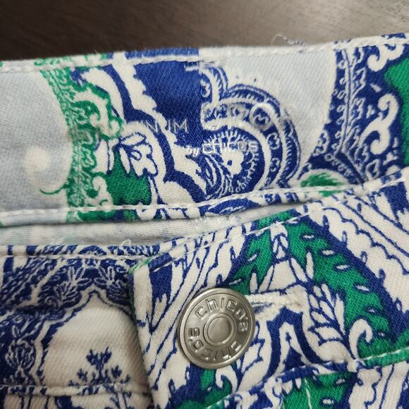 Chico's Paisley Crop Jean Chico's Size 1 US Size 8 - Picture 3 of 5